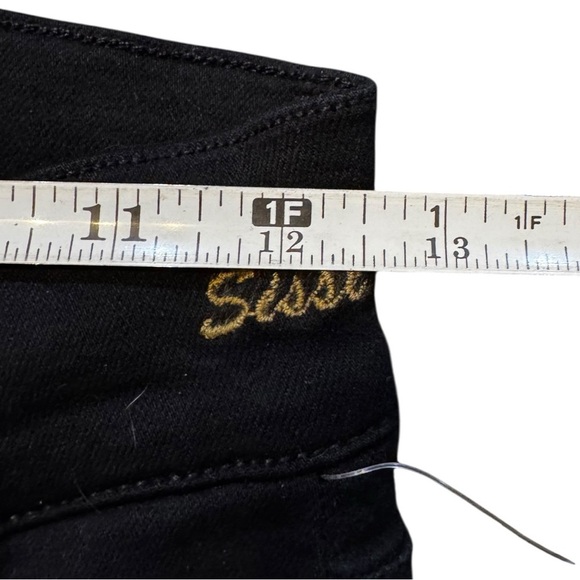 Goldsign Black High Rise Jeans with Smooth Finish - Picture 8 of 15